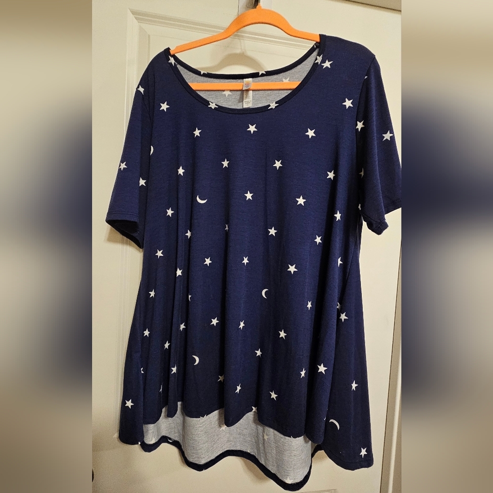 Lularoe Navy Blue Starry Women's Top